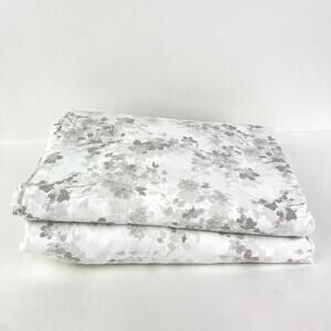 Lauren Ralph Lauren White & Grey Floral Twin Sheet Set